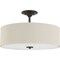 Progress Lighting Inspire Collection Antique Bronze Three-Light 18" Semi-Flush Mount P350168-020 - alternate 1